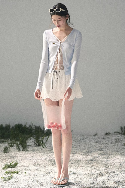 Lace Hollow-Out Top