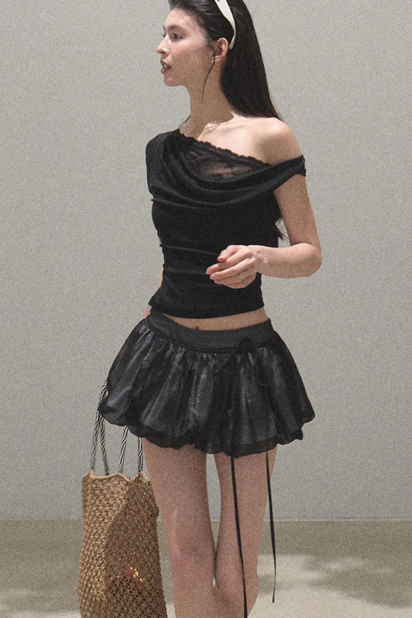 Floral Peplum Culottes Skirt Set