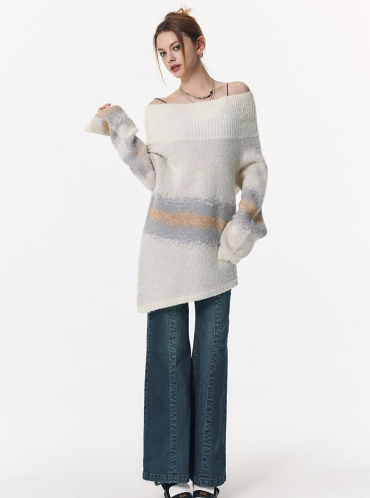 Luxury One-Shoulder Knit Tops