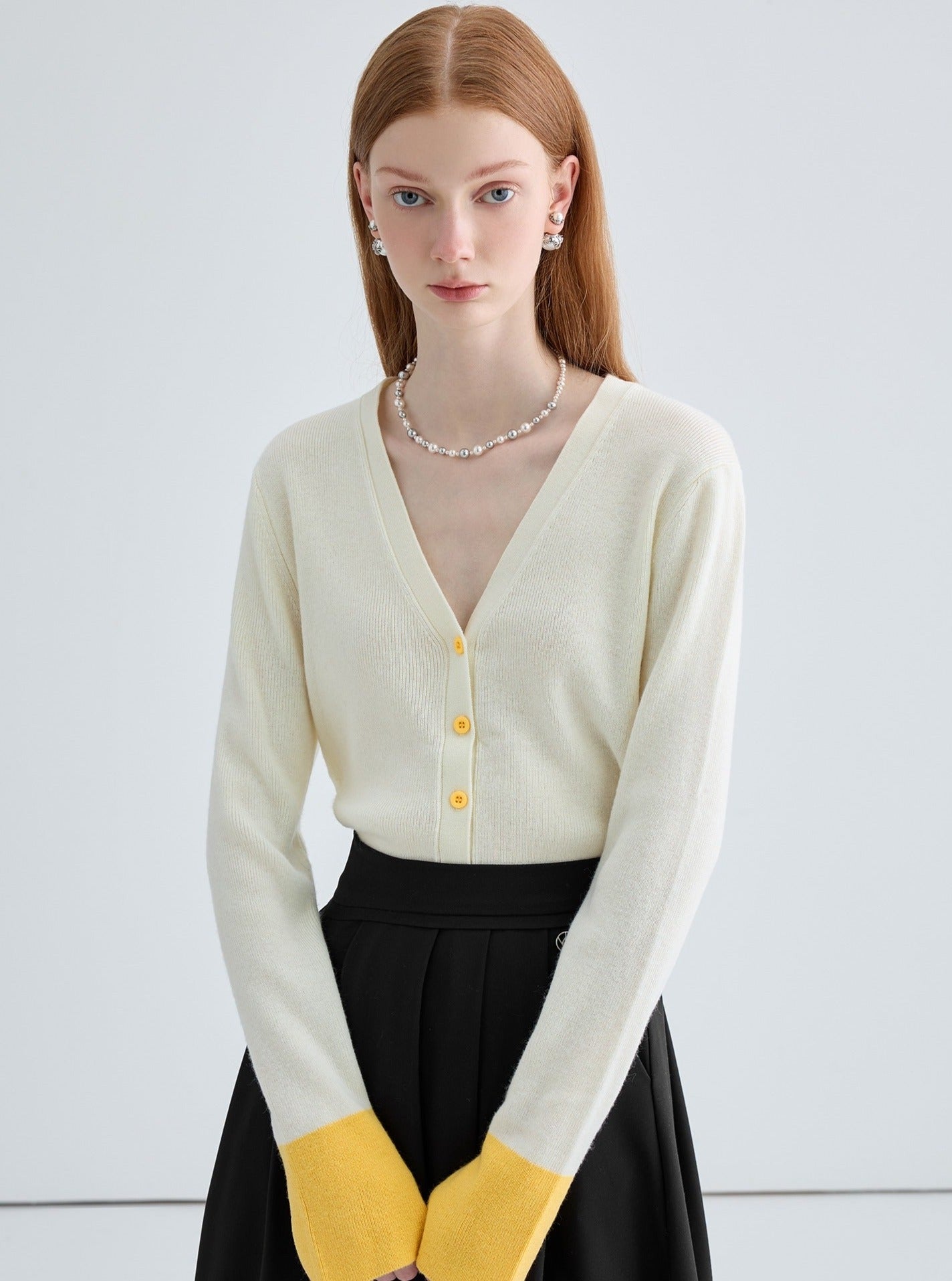 Color-Blocked Bottom Knit Top