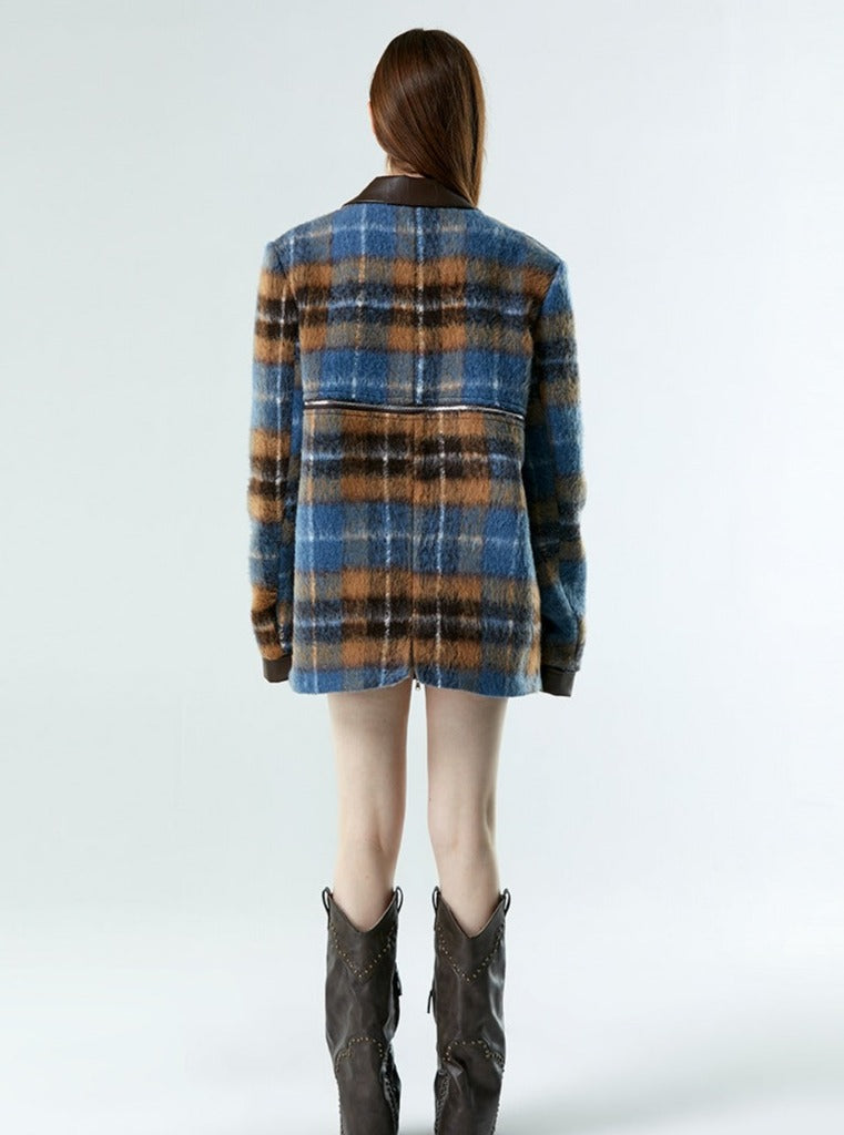 2 Styles - Tweed Plaid Jacket