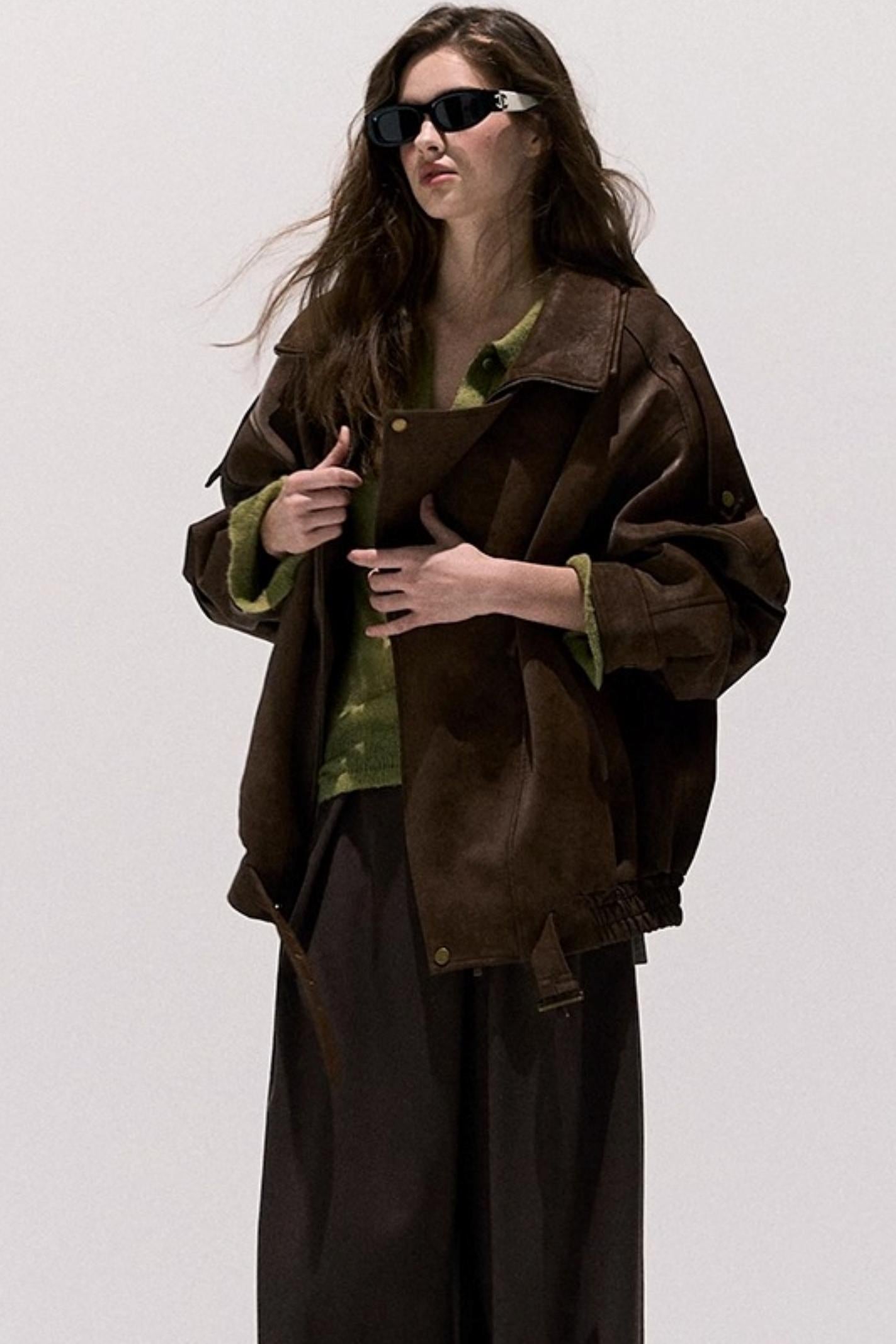 V-Neck Long Sleeve Wool Knit Top