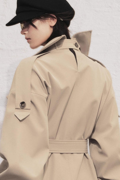 Classic Stand-Up Collar Trench Coat