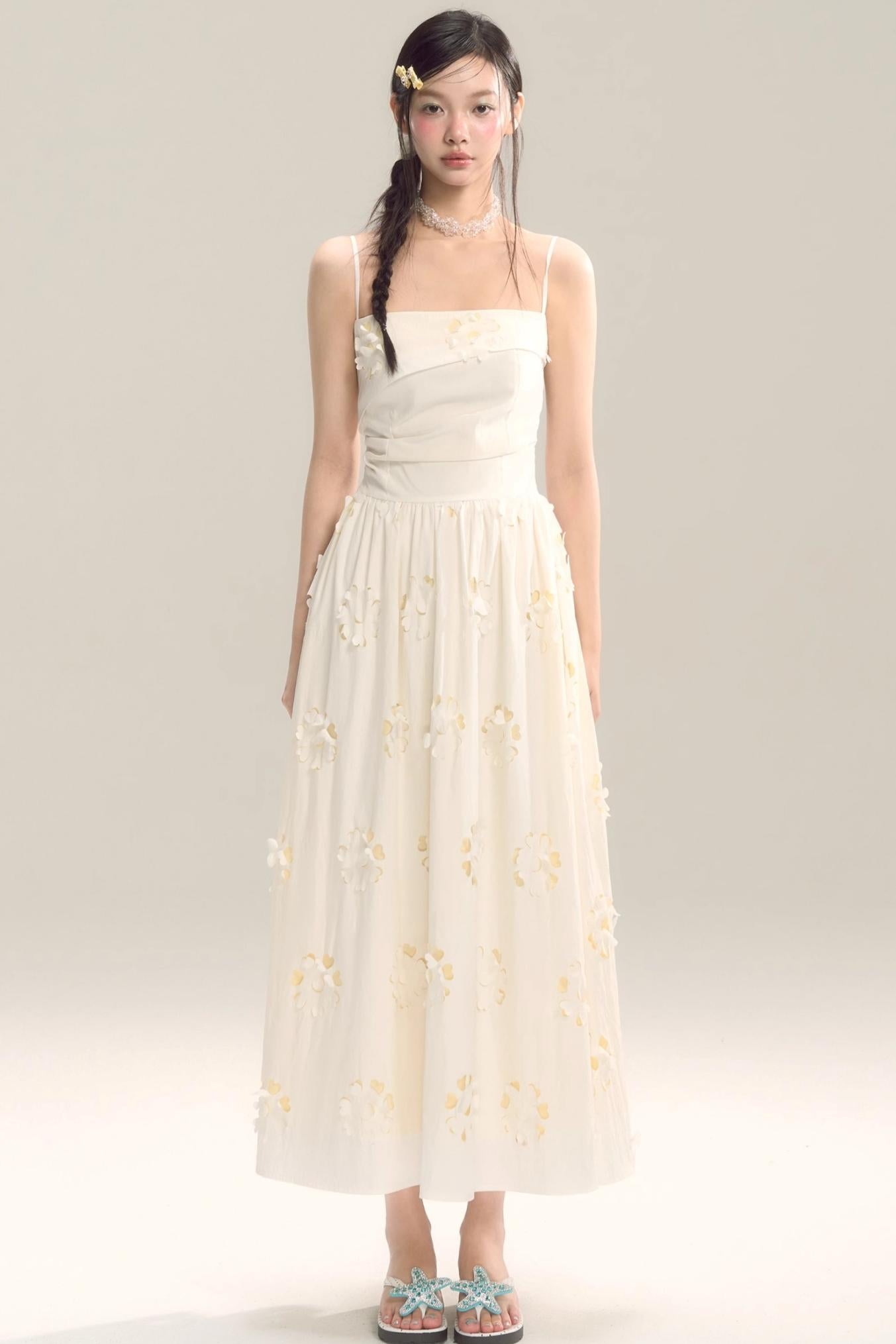 Coastal Floral Halter Dress