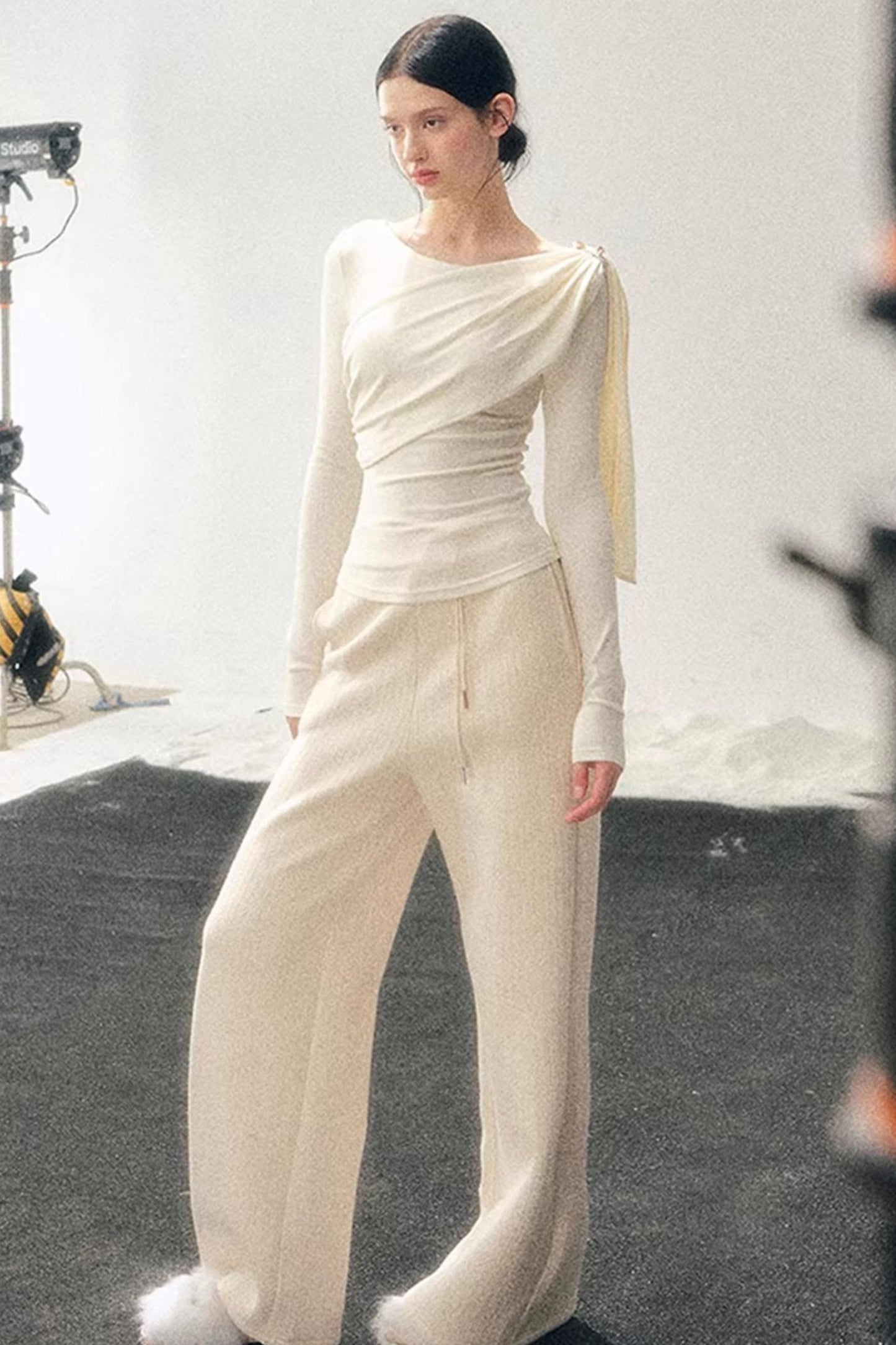 French Ribbon Design Blouse