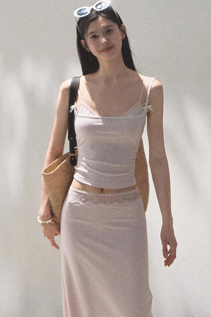 Stretch Chambray Camisole Set