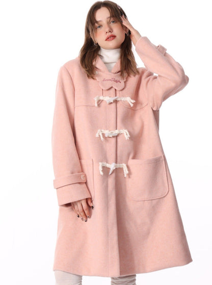 Niko Hooded Tweed Coat