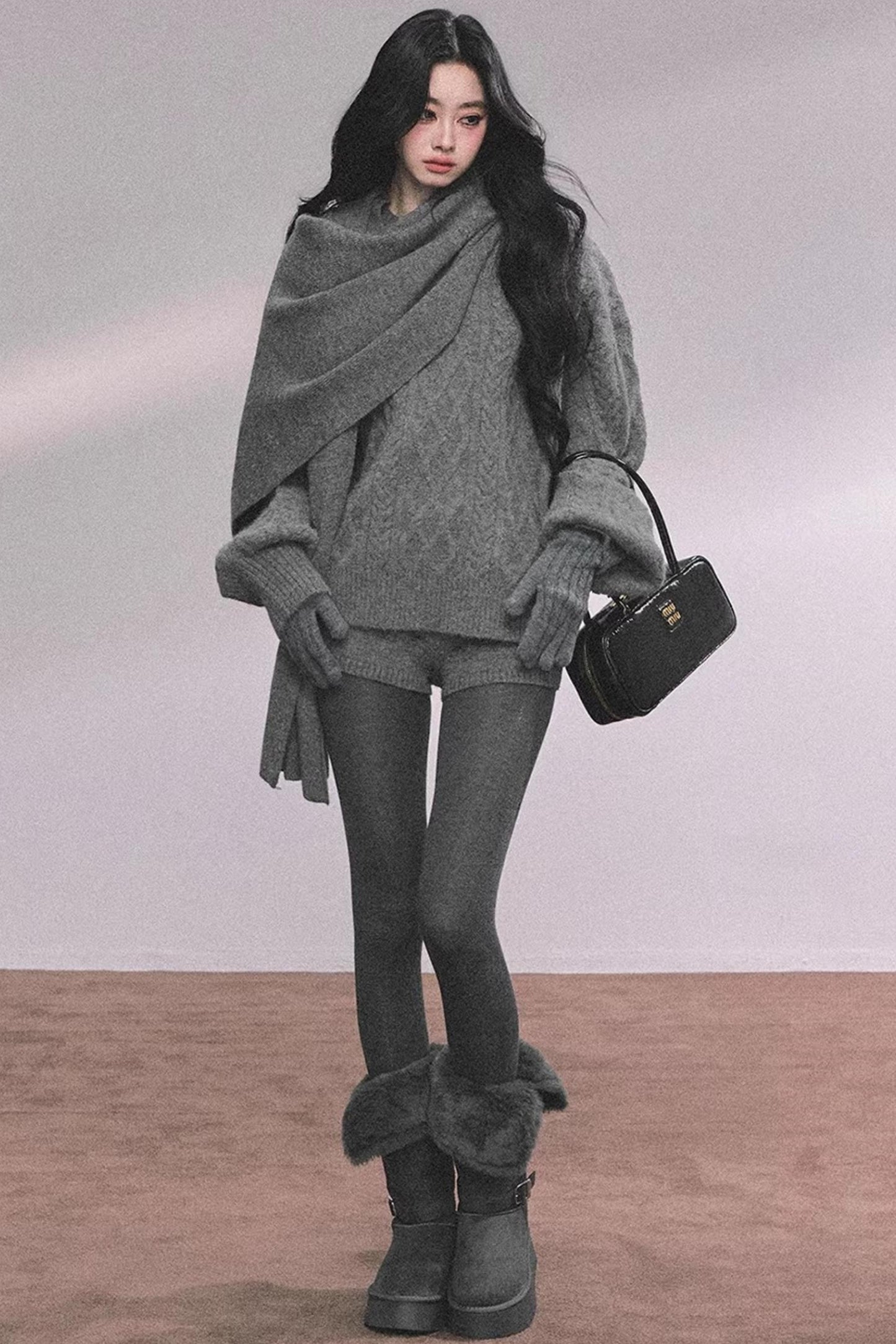 Zurich Knit Sweater Shorts Set-Up