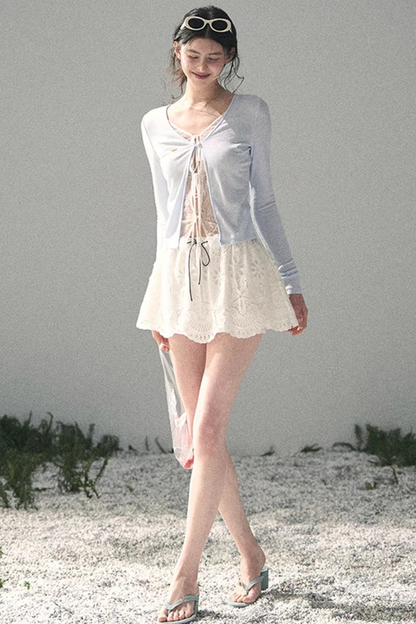 Lace Hollow-Out Top