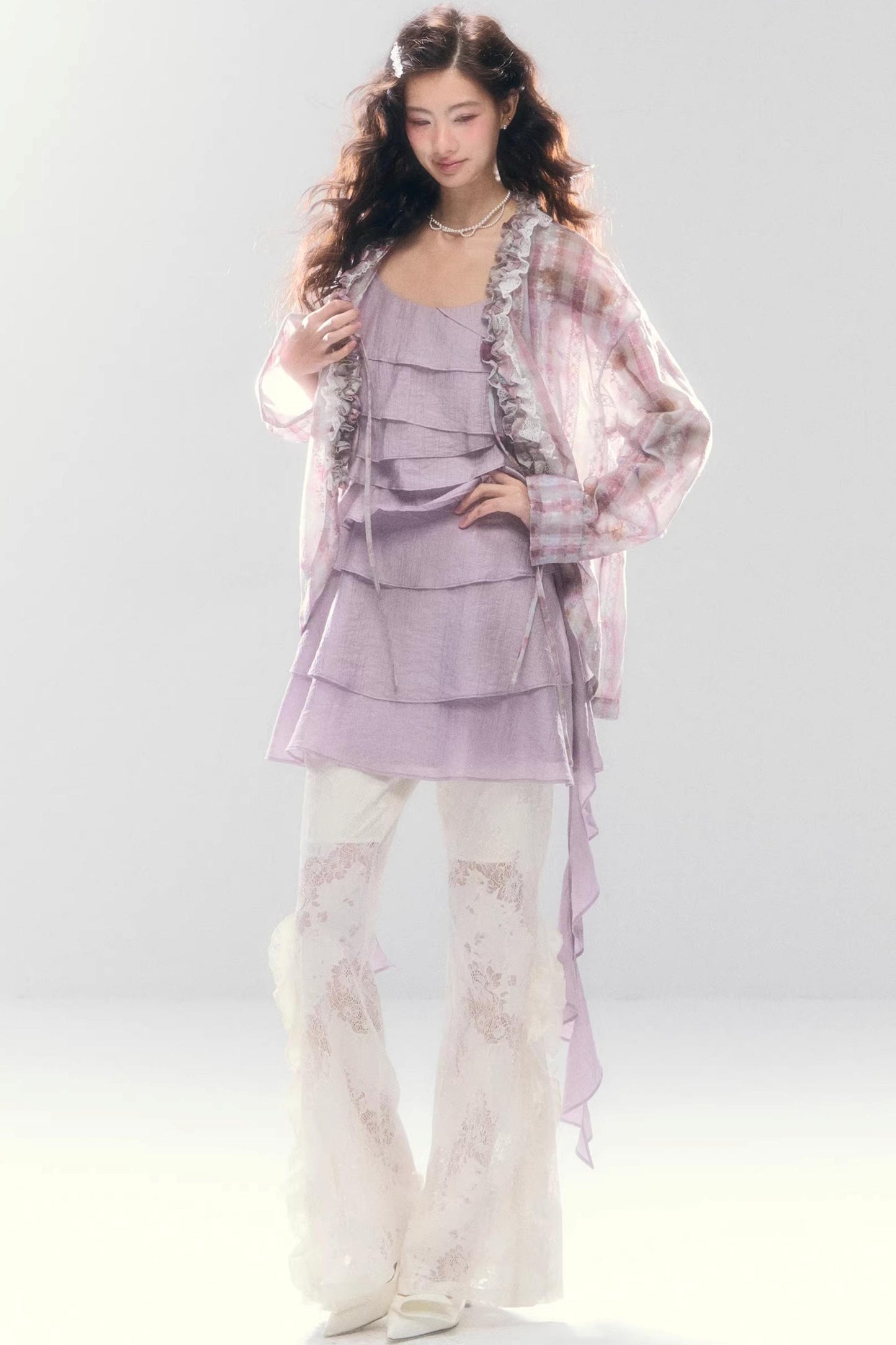 Three-Dimensional Ruffle Dress