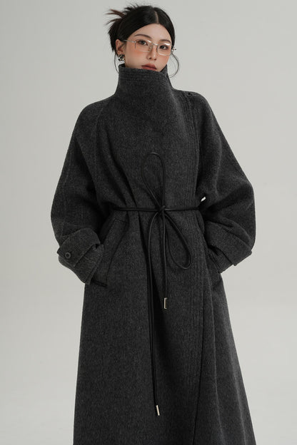 Ultra-High Reversible Wool Coat