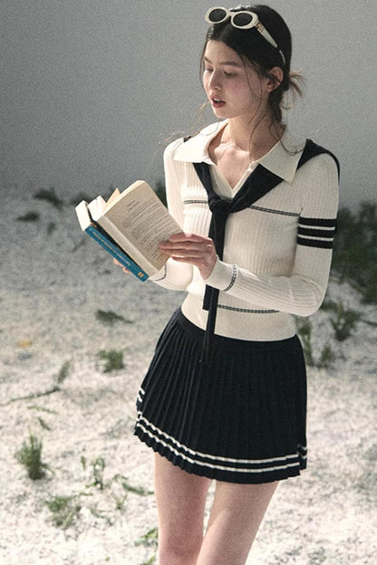 Delhi College Knit Top Set