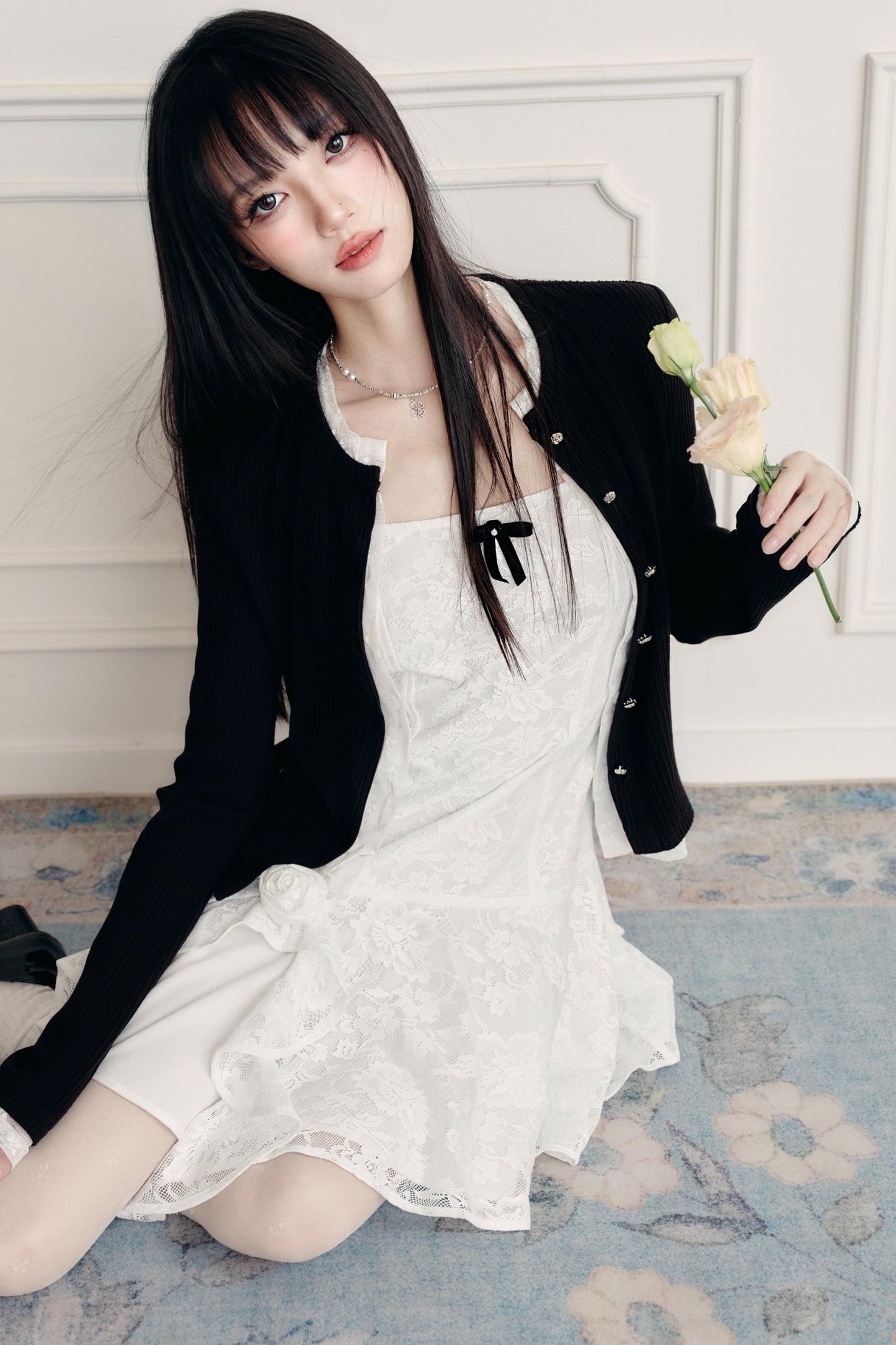 Delicate Moon Lace Dress