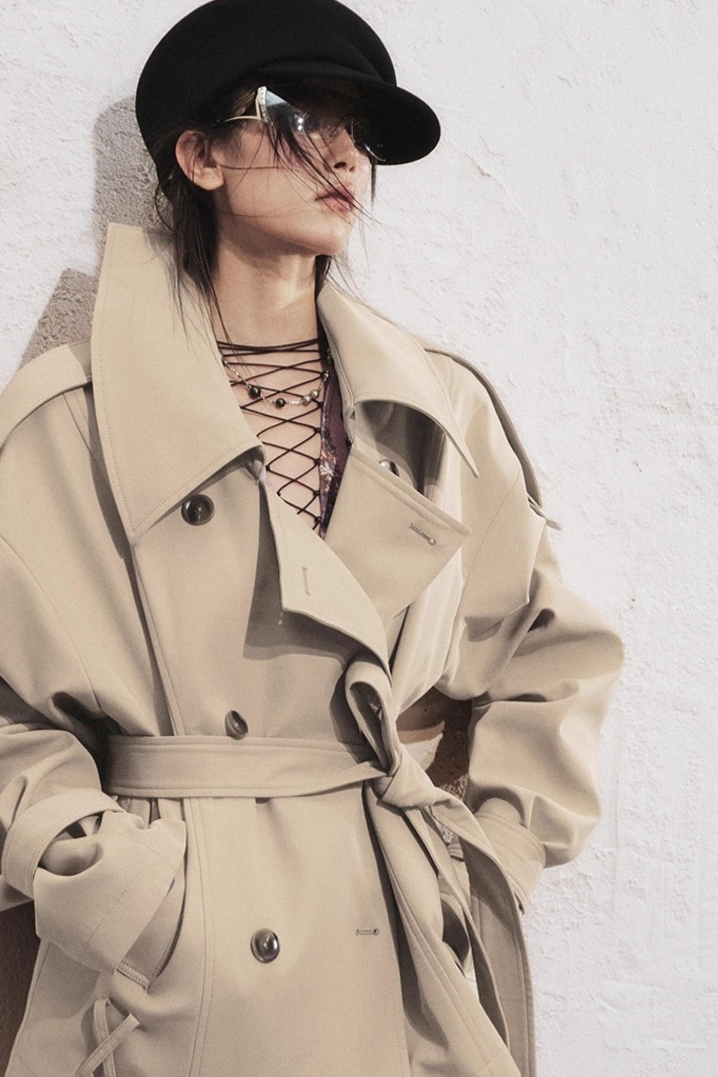 Classic Stand-Up Collar Trench Coat