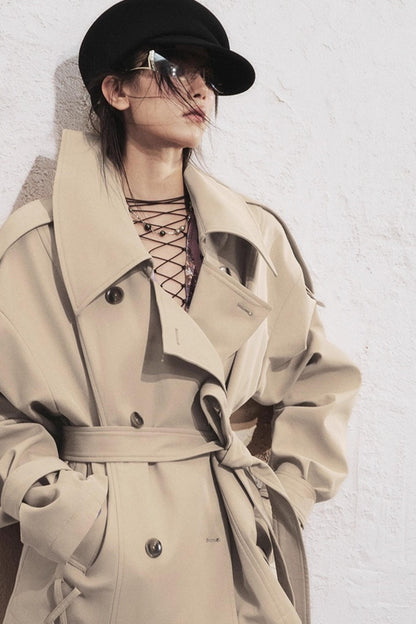 Classic Stand-Up Collar Trench Coat