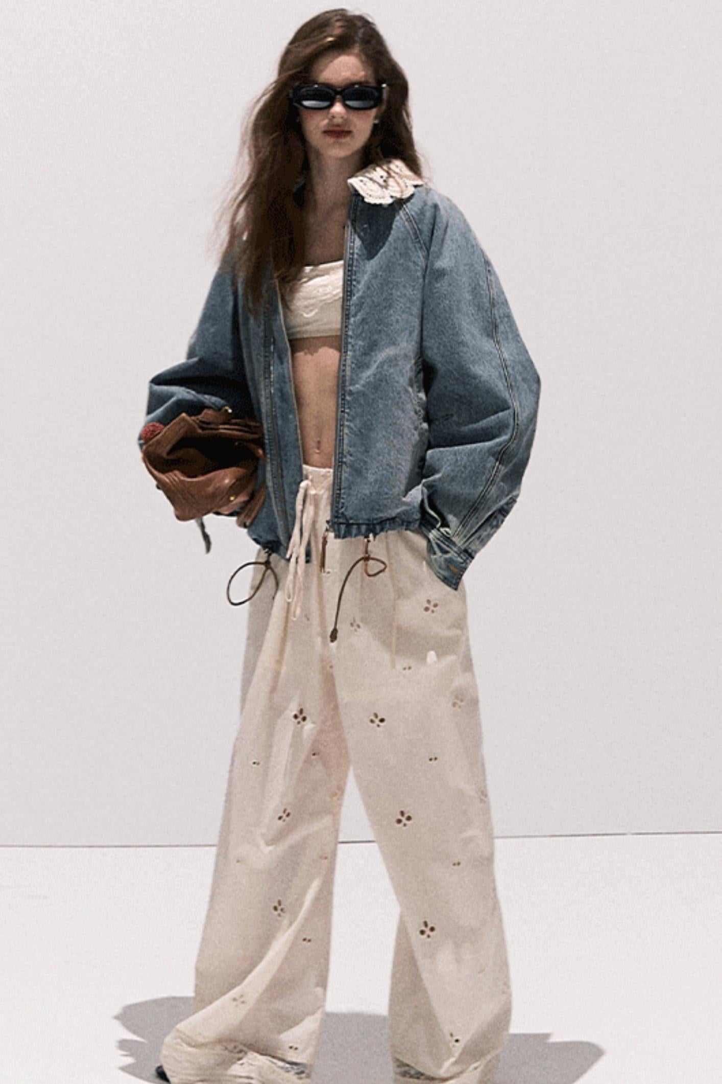 Vintage Braided Denim Jacket Set-Up