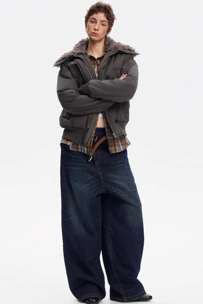 Vintage Yellow Distressed Jeans