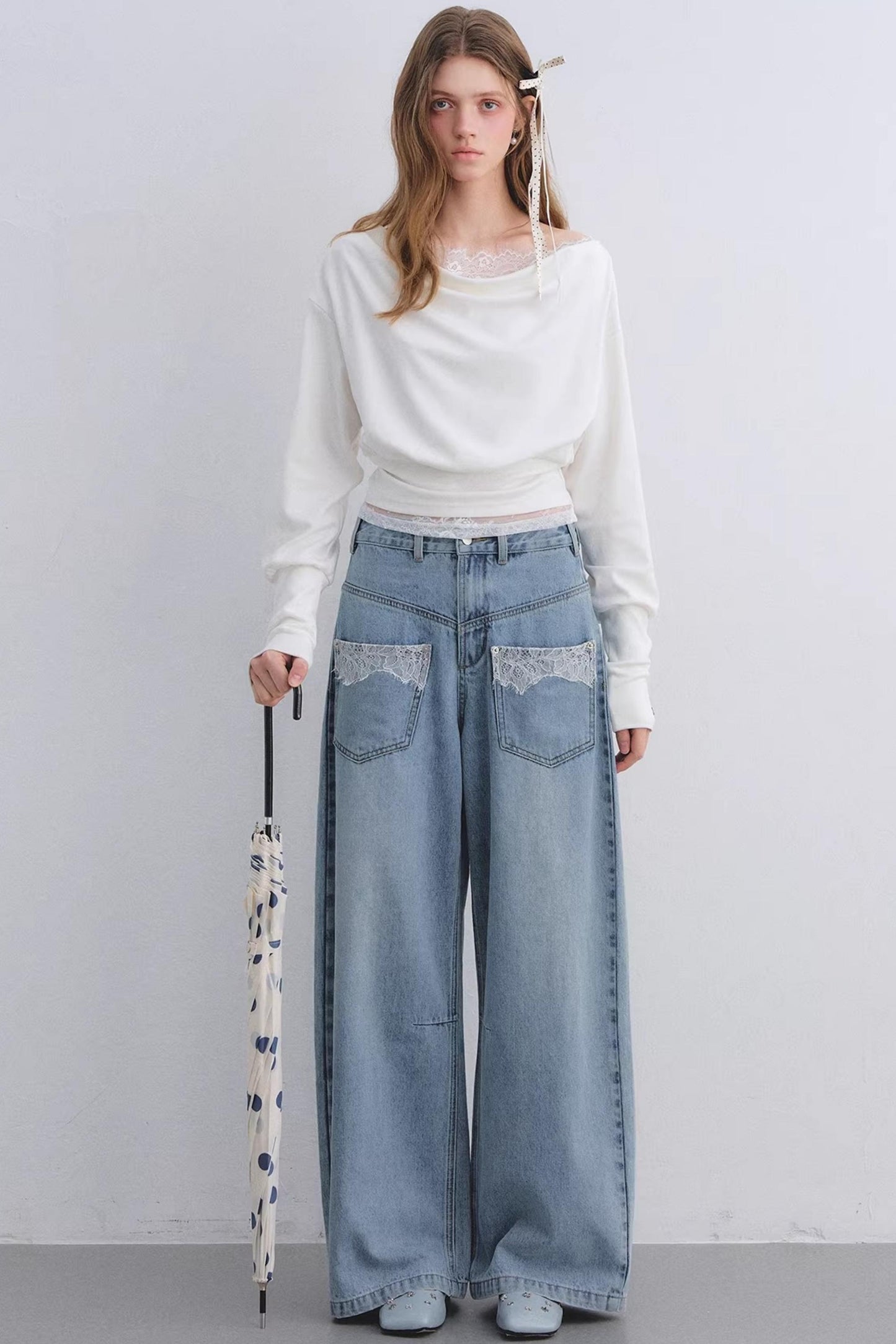 Love Asgony Off-Shoulder Top set-Up