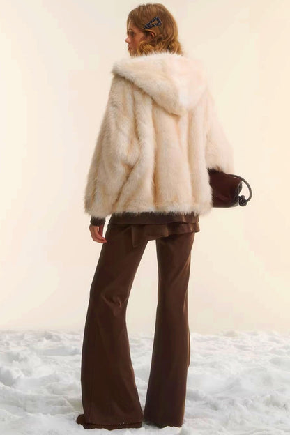 First Snow Plaid Reversible Coat