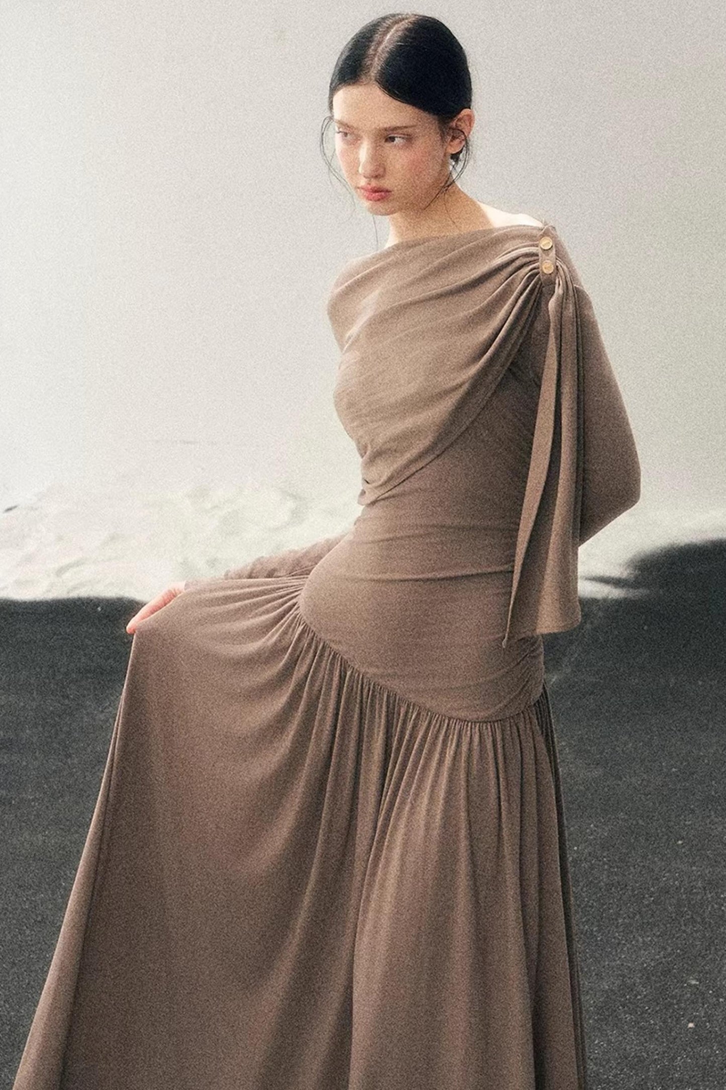 Ribbon Bodycon Winter Dress