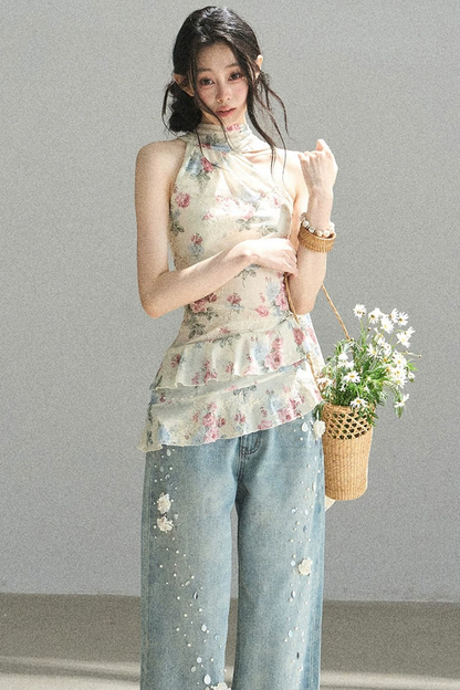 Floral Off-Shoulder Summer Dress Set-Up