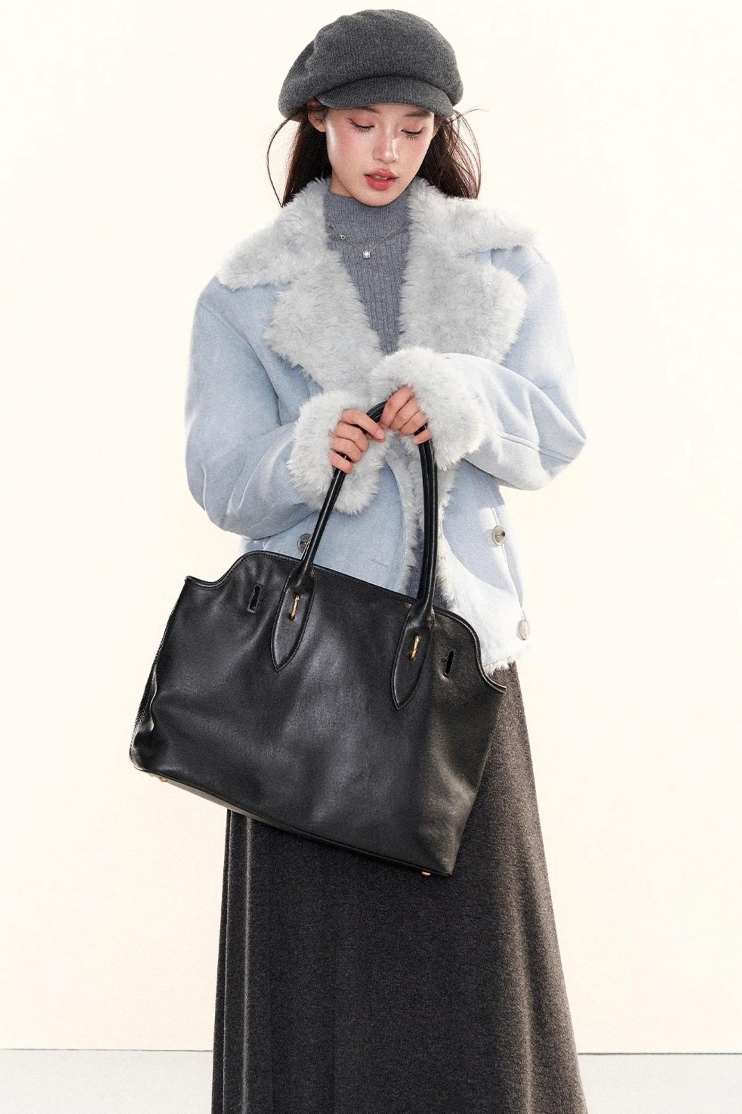 Ribbed Waist-Cinching Knit Sweater