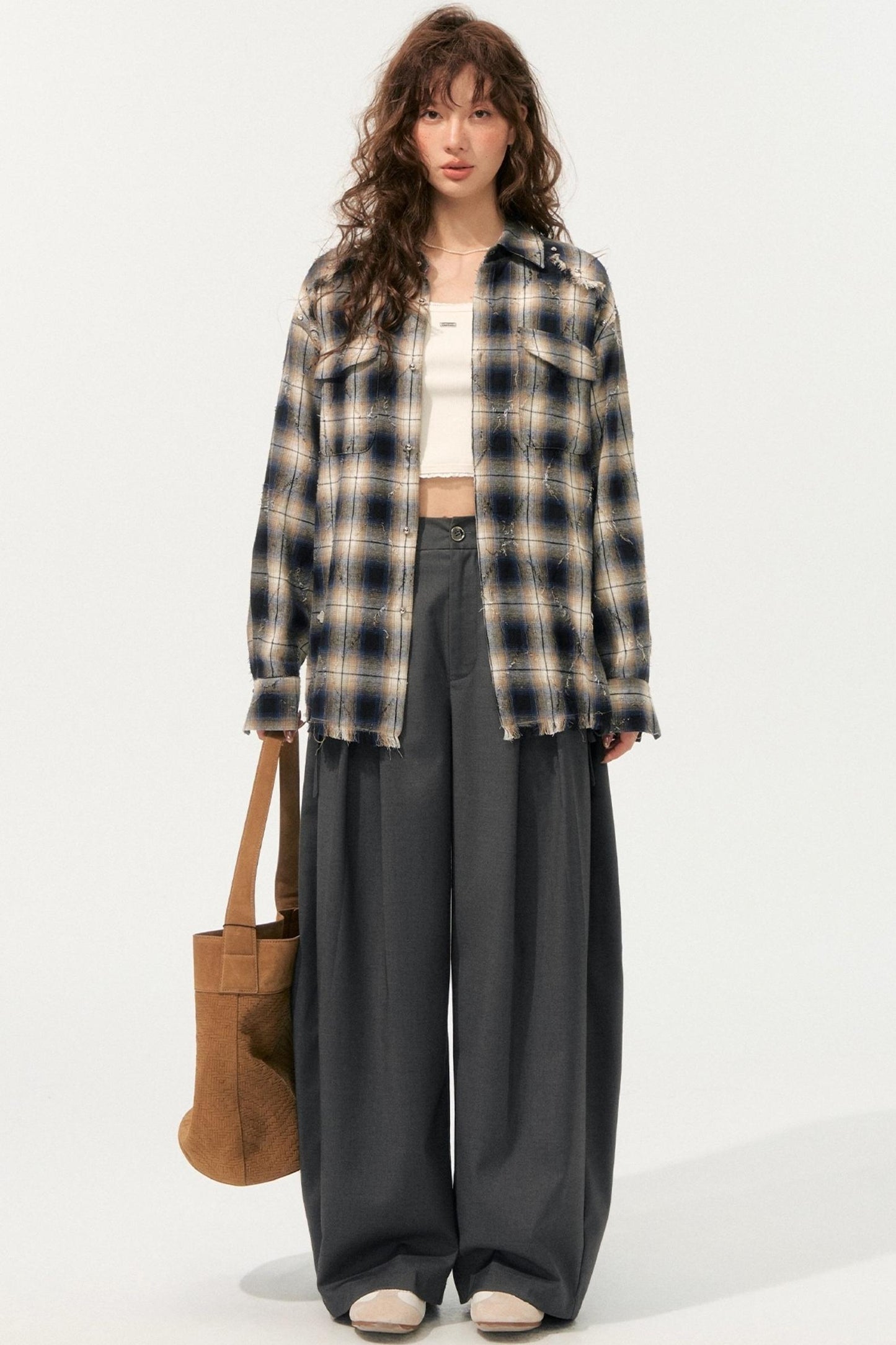 Loose Drape Straight Pants