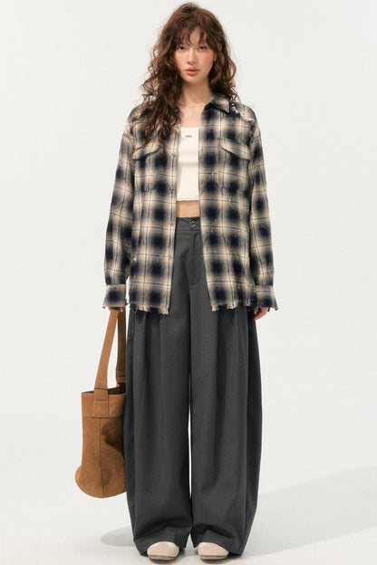 Loose Drape Straight Pants