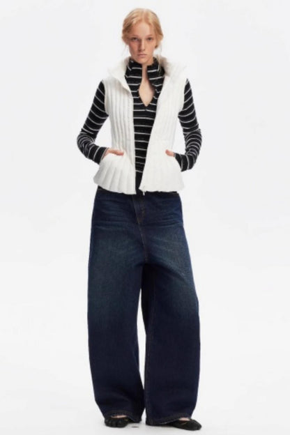 Vintage Striped Slim Knit Top