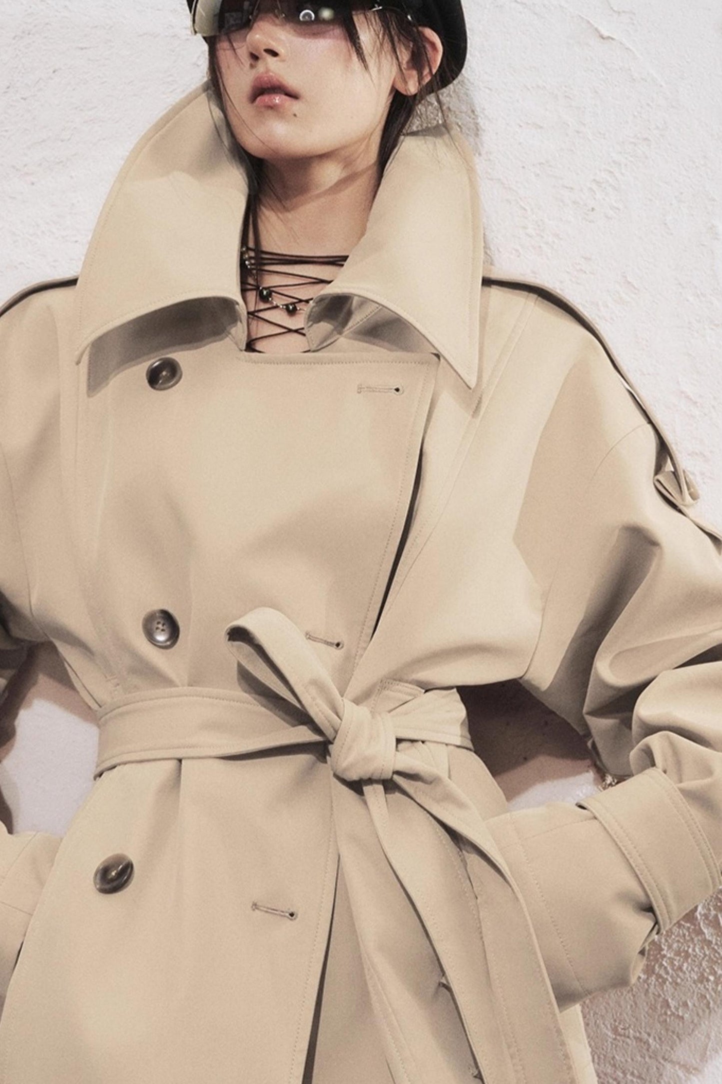 Classic Stand-Up Collar Trench Coat