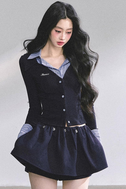 Autumn Striped Polo Shirt