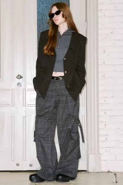 Knitted Two-Piece Sweater Pants Set
