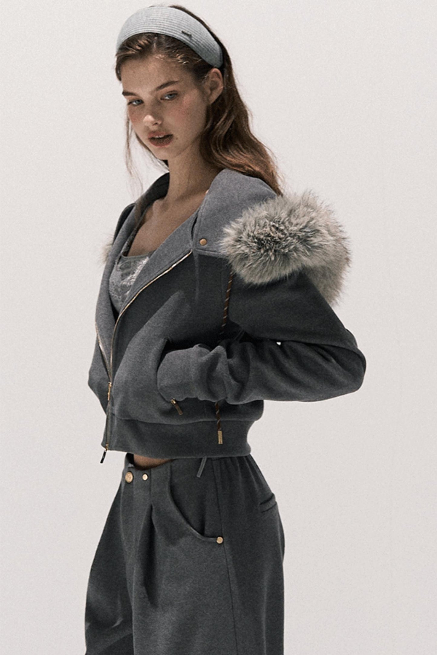 Basic Wool High-Waisted Wide-Leg Trousers