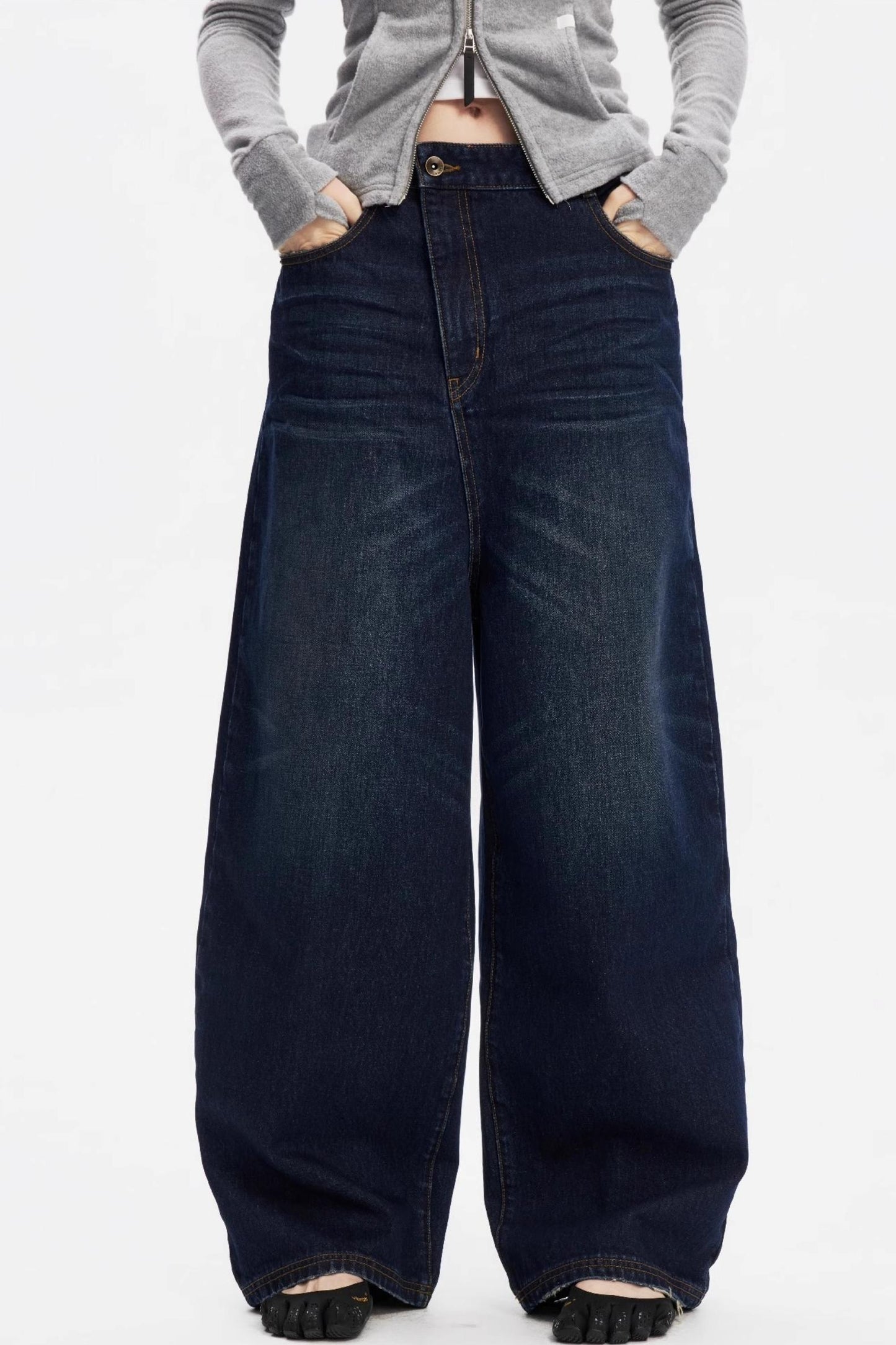 Vintage Yellow Distressed Jeans