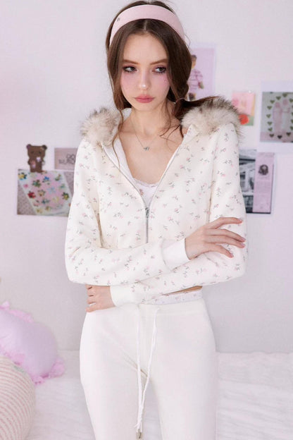 Bear Print Sweater Suspender Set-Up