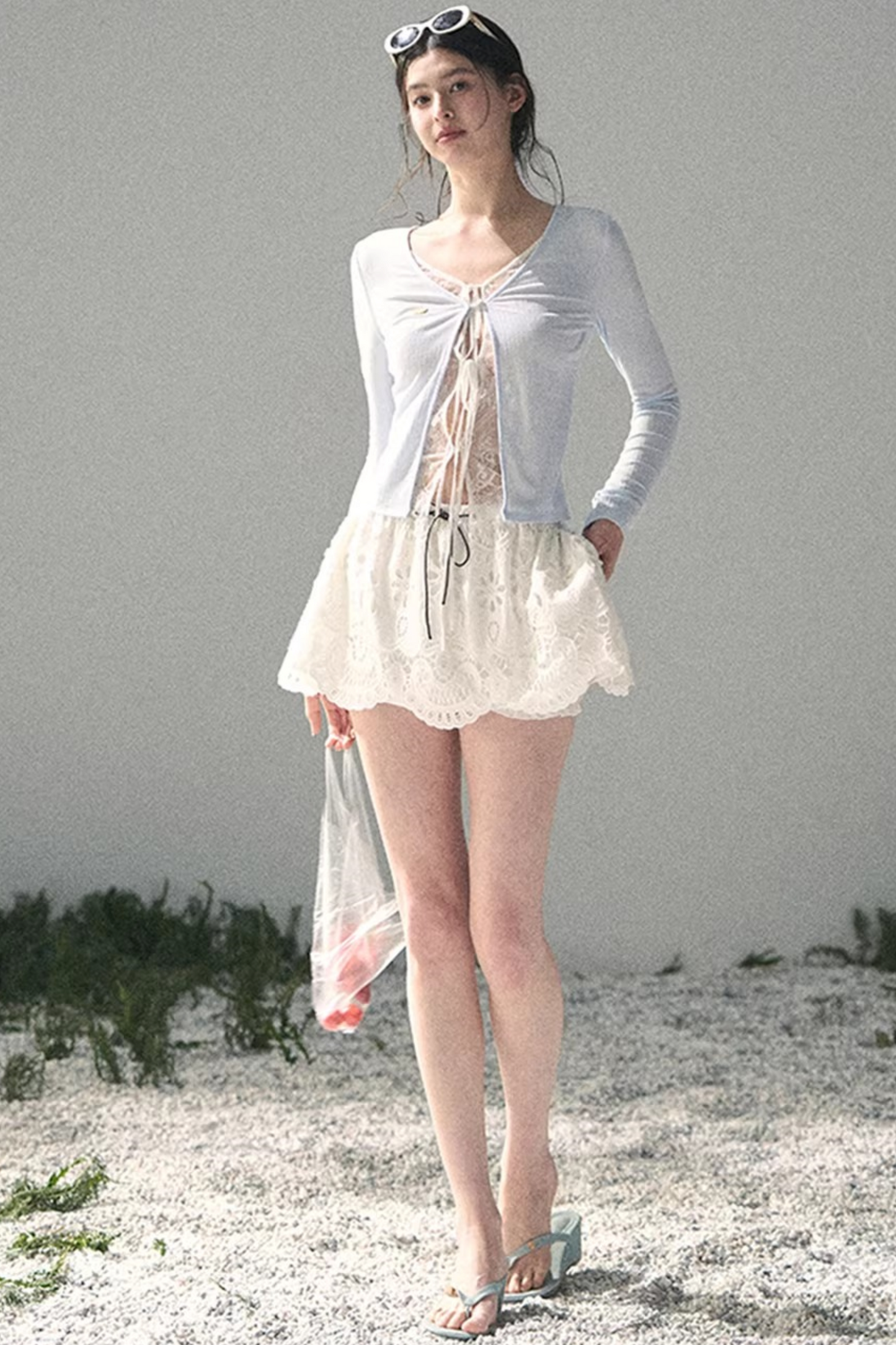 Lace Hollow-Out Top