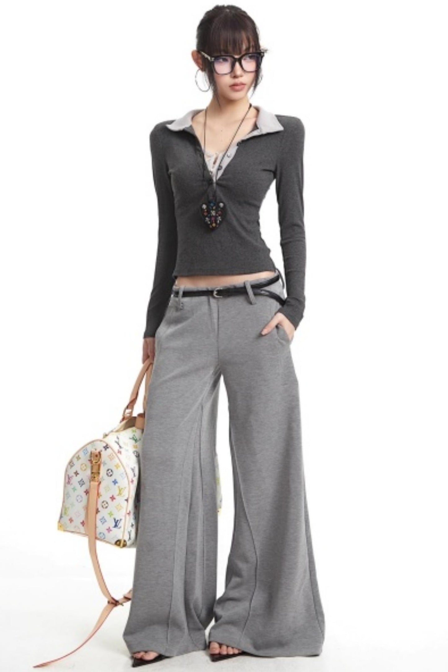 Retro Light Gray Sweatpants