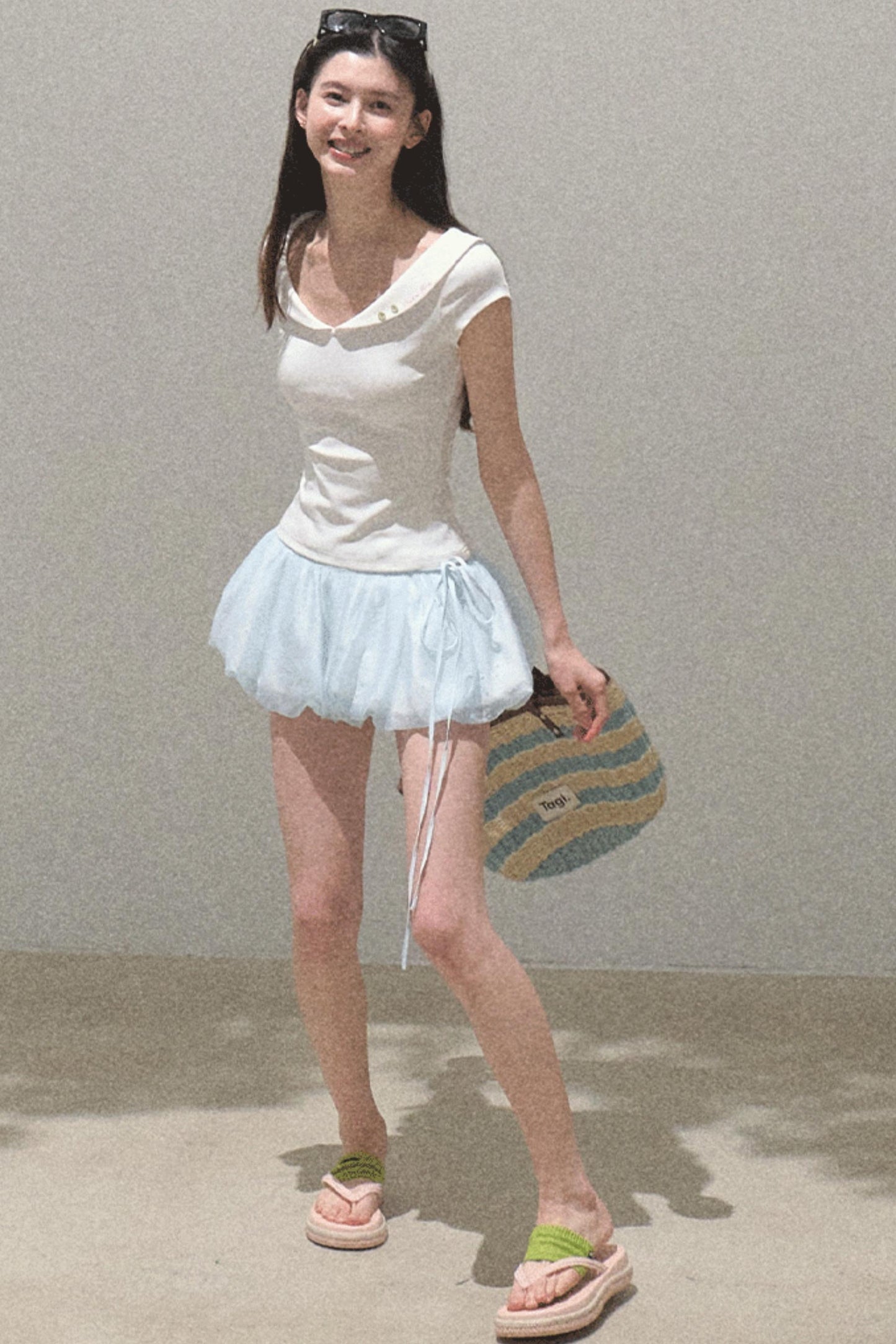 Floral Peplum Culottes Skirt Set