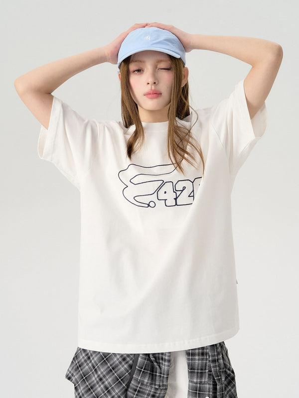 American Braided Short-Sleeved T-Shirt