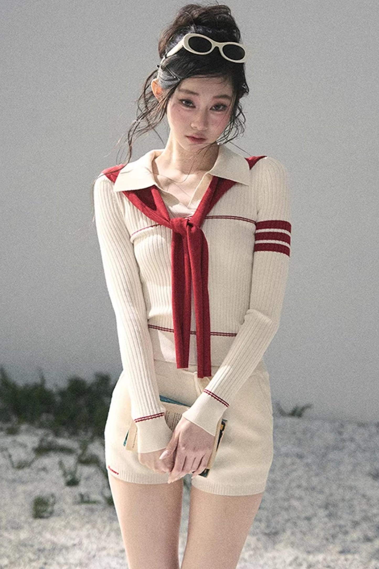 Delhi College Knit Top Set