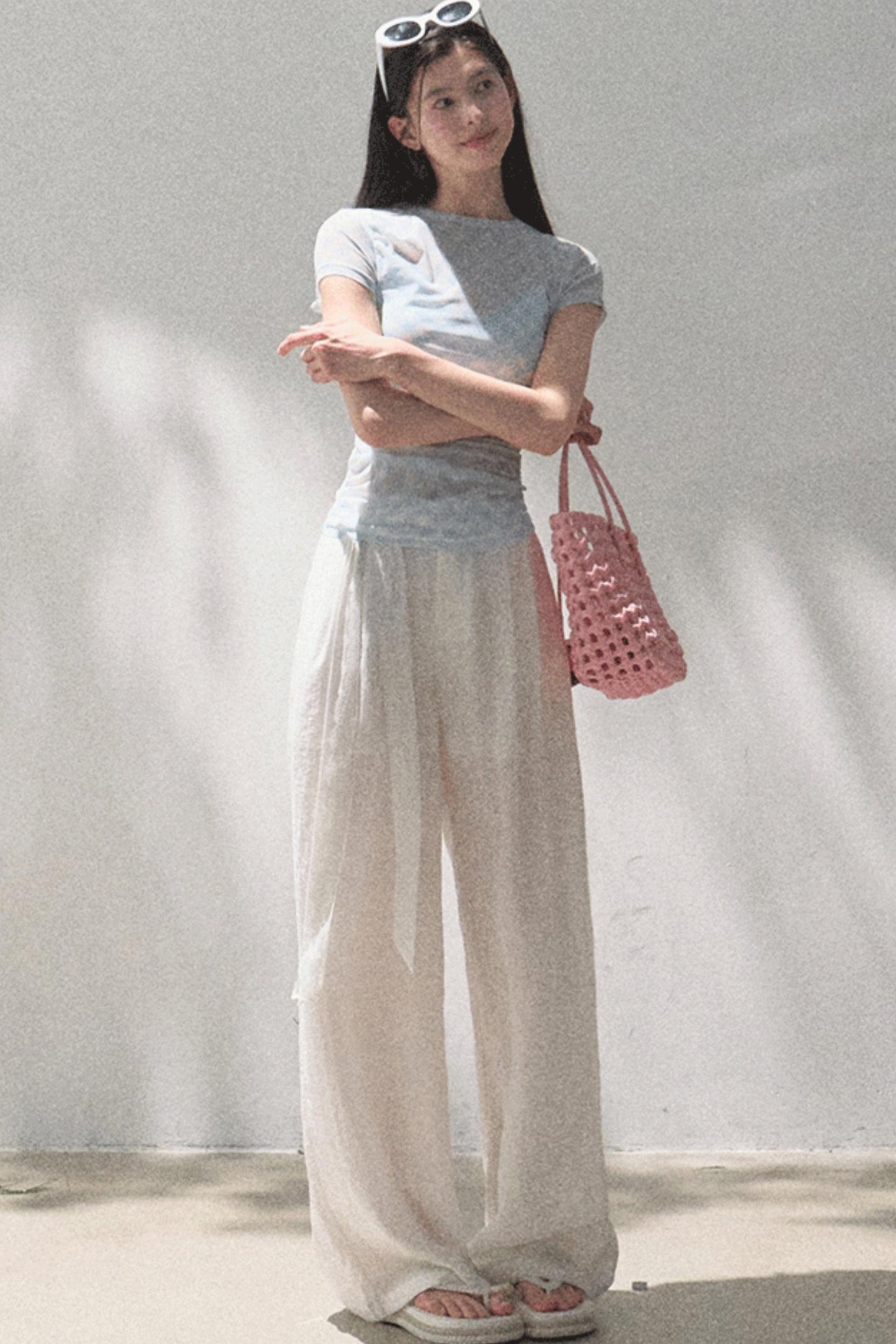 Stretch Chambray Camisole Set