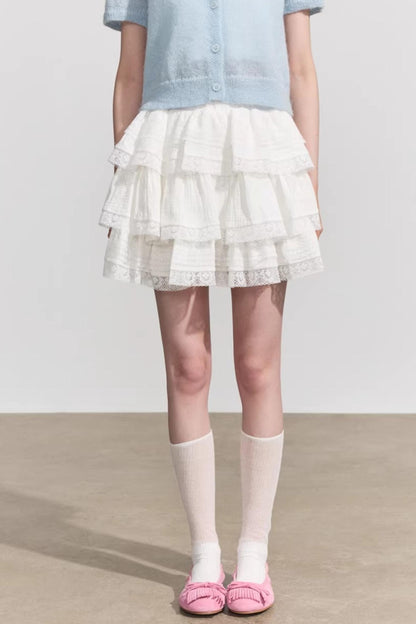 Retro High-Waisted Denim Mini Skirt