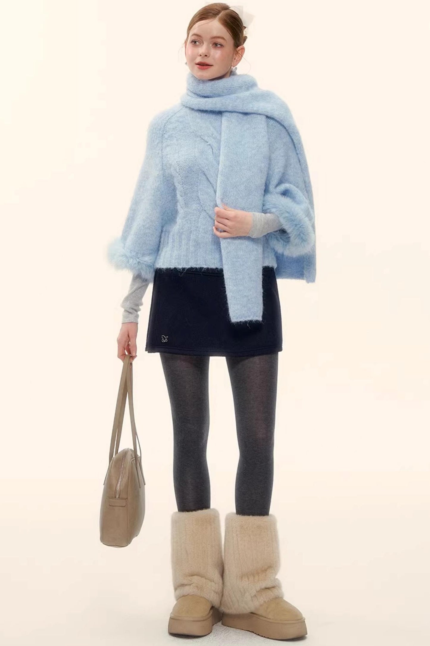 A-Linien-Rock aus Kunstwolle