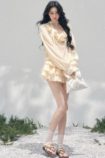 Evening Breeze French Dress Set