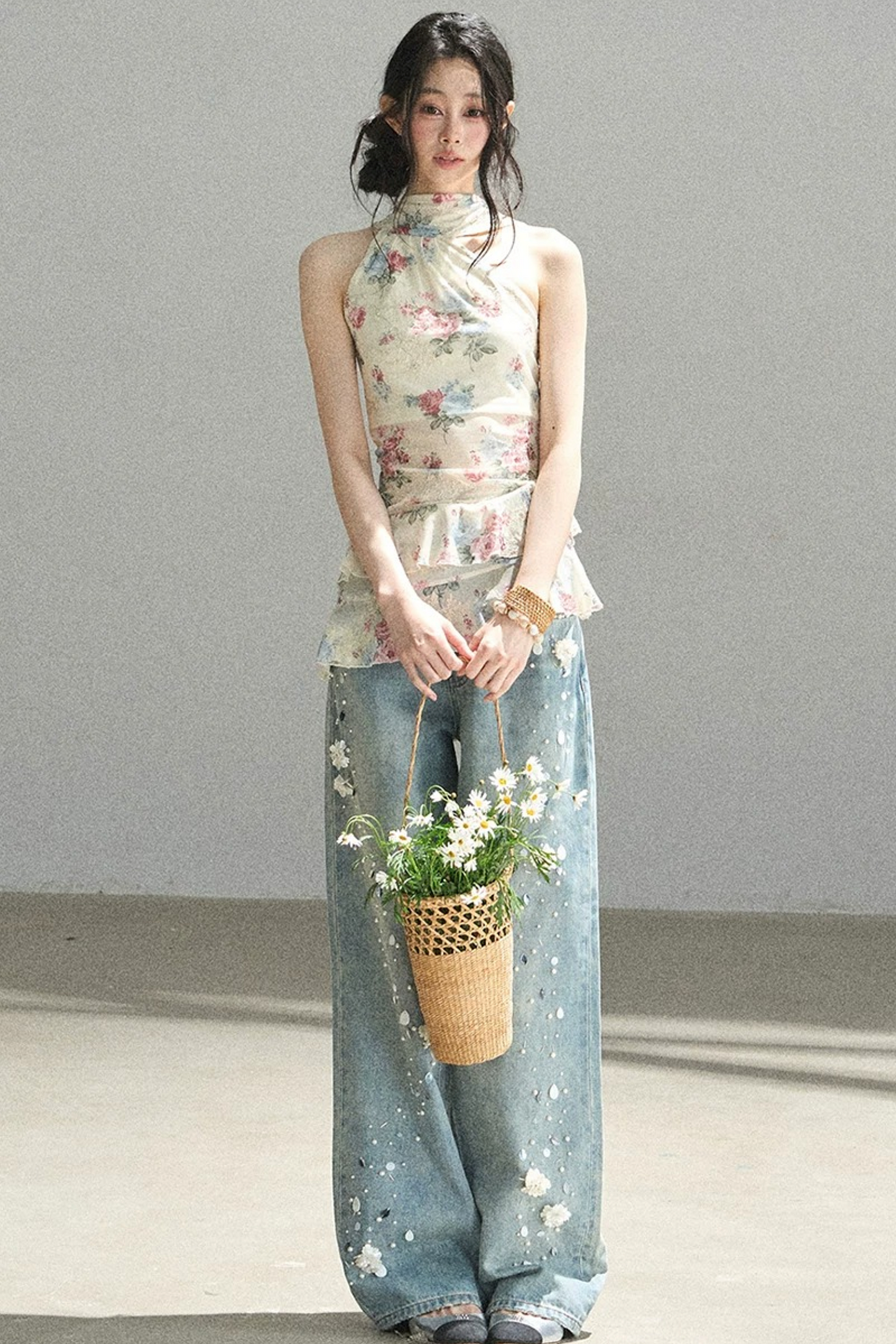 Floral Off-Shoulder Summer Dress Set-Up