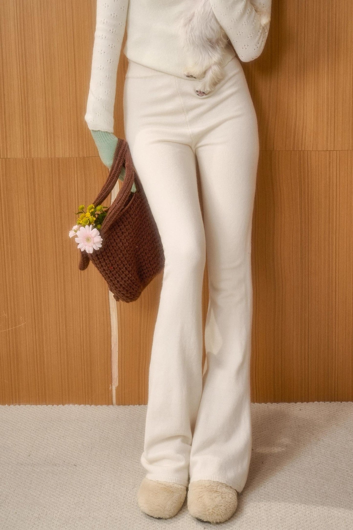 Soft Gemstone Wool Pants Set-Up