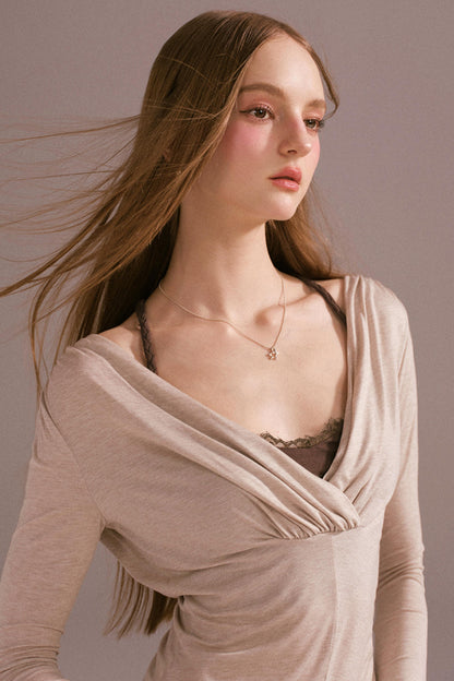 Spice V-neck Maxi Skirt Top Set-Up