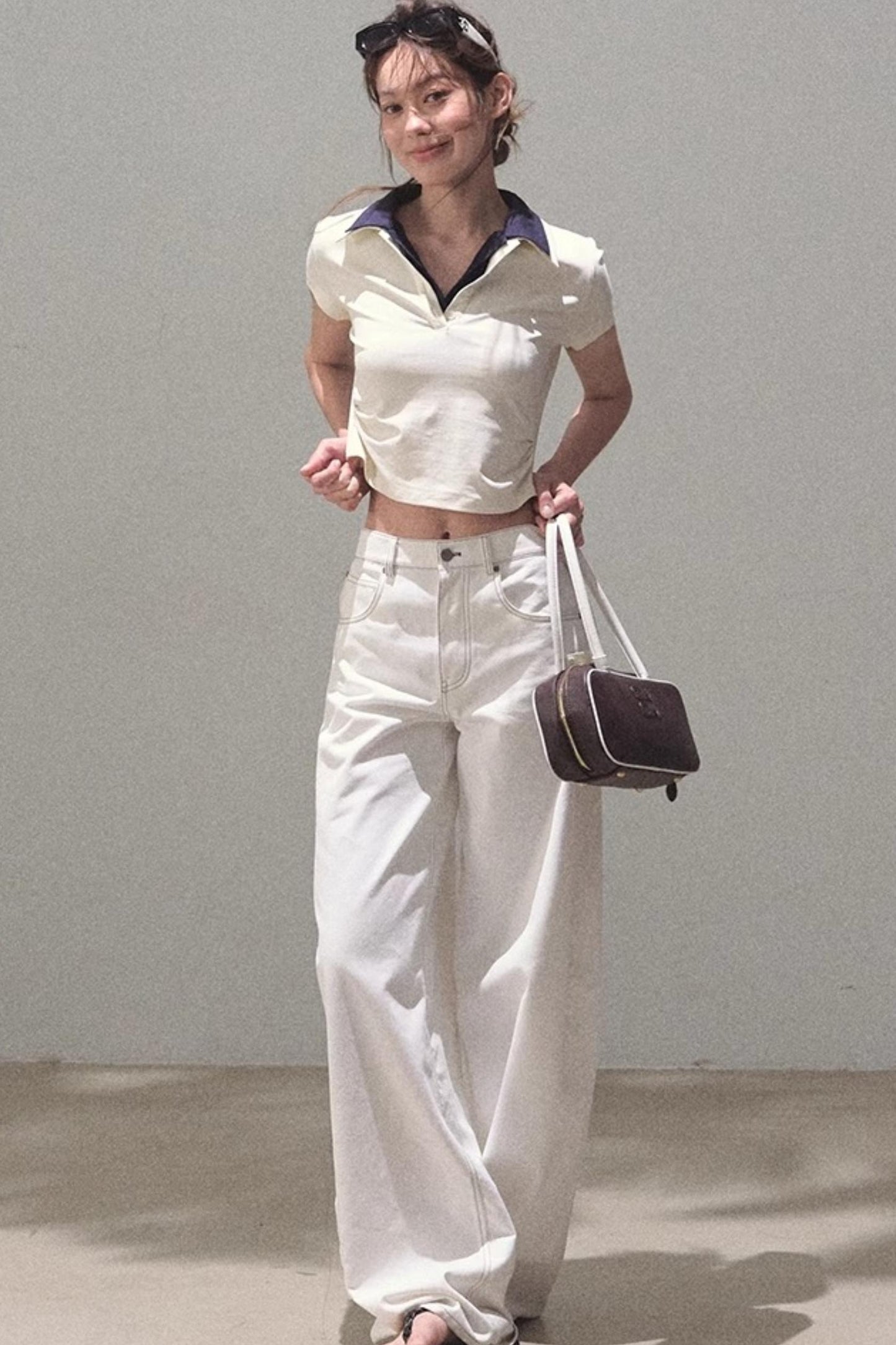 Vintage Lace Poncho Polo Skirt Set-Up