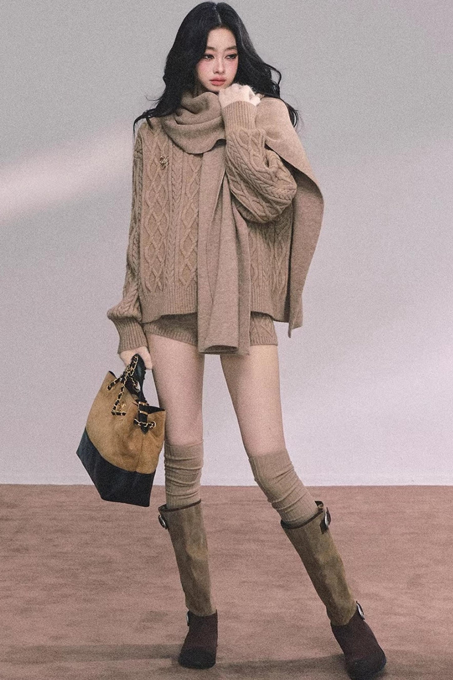 Zurich Knit Sweater Shorts Set-Up