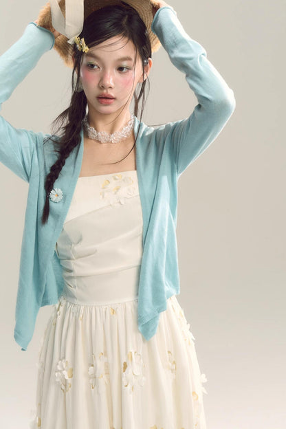 Coastal Floral Halter Dress